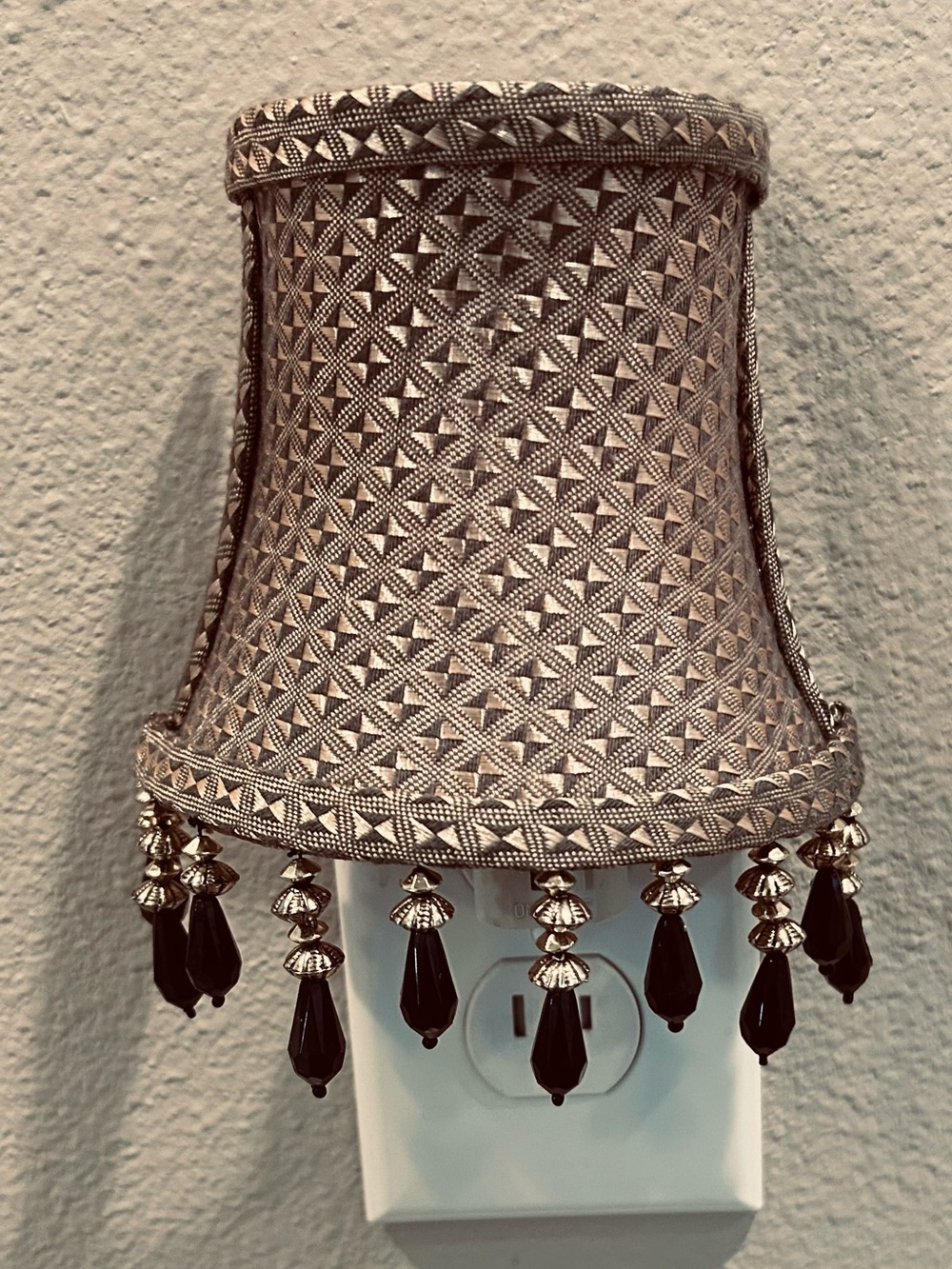 Embellished Metallic Gold-Tone night light